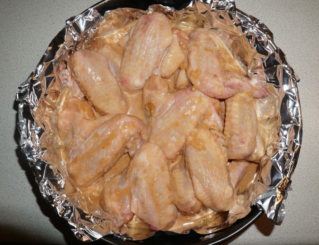 куриные крылышки в соевом соусе в духовке (5 шаг)