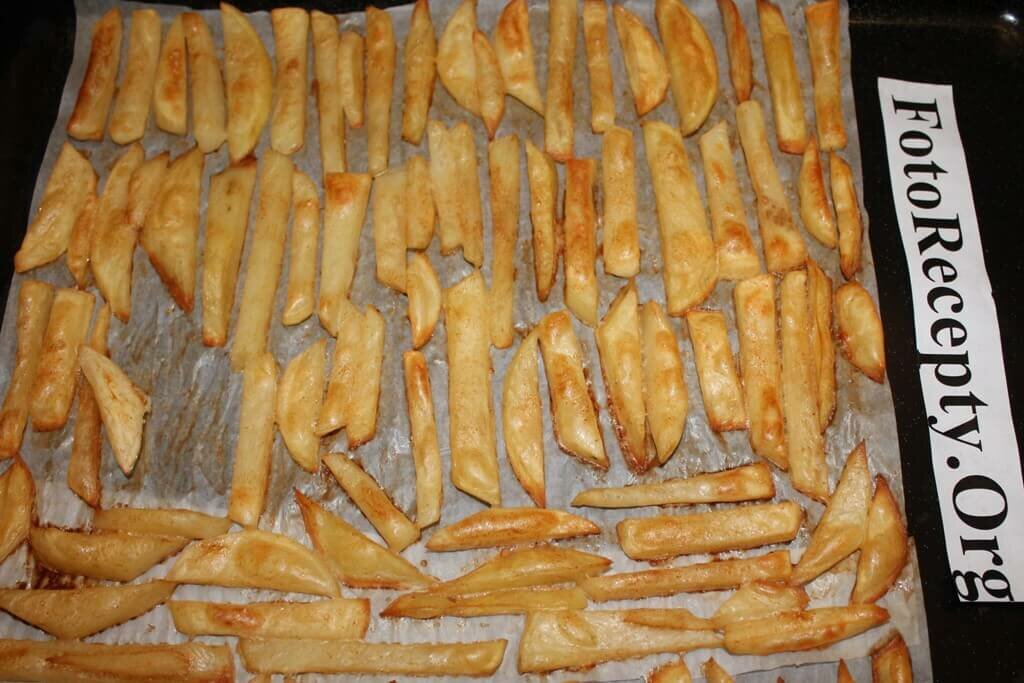 картофель-фри в духовке - выпекаем