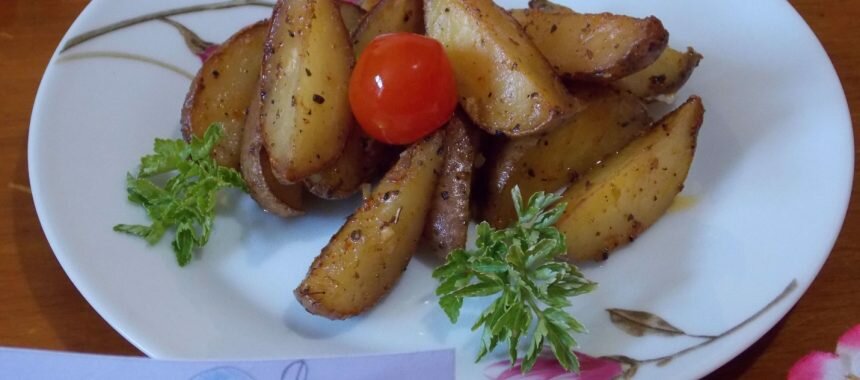 Картошка по-селянски в духовке с чесноком [как приготовить]